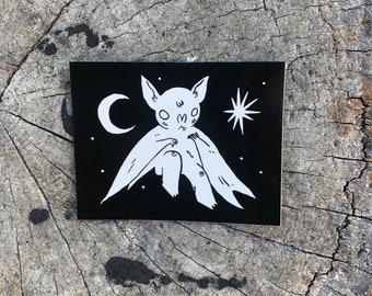 Little Bat Dude Sticker by Deth P. Sun