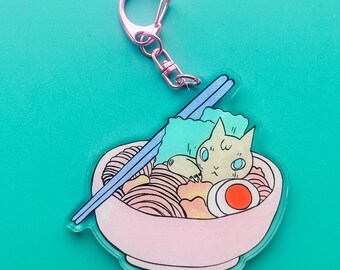 Ramen Cat Keychain