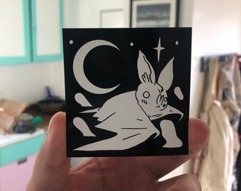 Bat Vinyl Sticker by Deth P. Sun