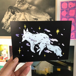 Impression de cartes postales Space Wolf par Deth P. Sun