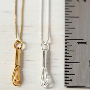 Sterling Silver Whisk Pendant chain image 3