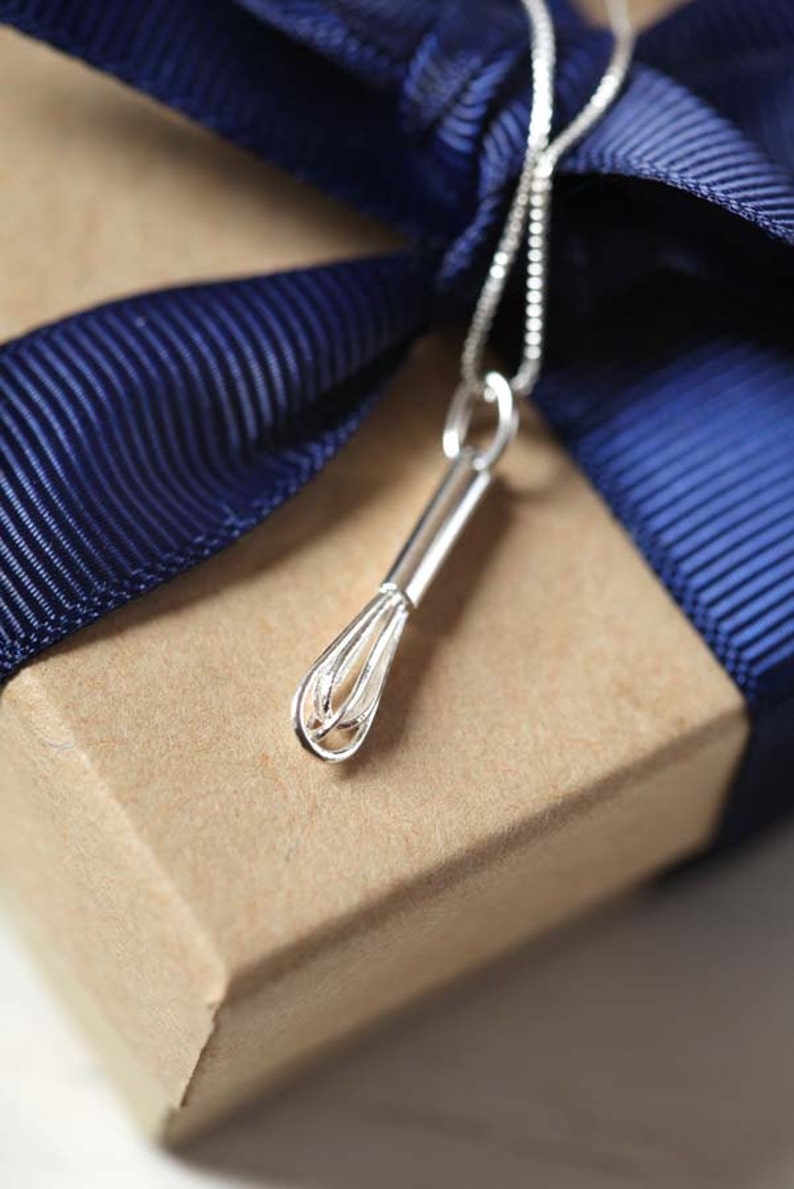 Sterling Silver Whisk Pendant chain image 5