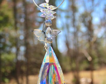 Atrapasueños de sol, luna, polilla, celestial, regalo de bruja, decoración para colgar en la ventana, creador de arcoíris, cristal gótico, regalo perfecto para madre, lujo