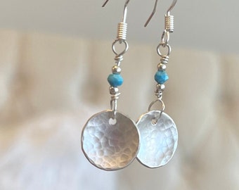 Dangle Earrings Sterling Silver Turquoise