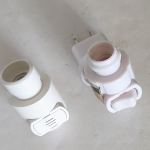 Rotating Base or Sensor Base Night Light with 4w Bulb to be Purchased with Mellyn's Glass Night Lights only