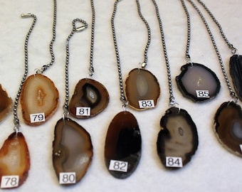 Natural Agate Fan Pull, Stone Light Pull, Ceiling Fan Pull, Agate, Light Pull Chain, Natural Agate 77-87