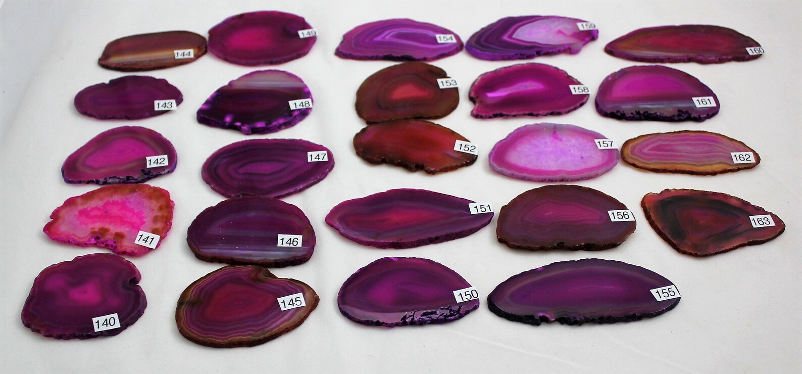 Sliced Pink Agate Drawer Pulls Sliced Agate Agate Pulls Etsy