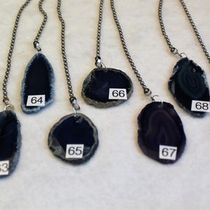 Blue Agate Fan Pull, Stone Light Pull, Ceiling Fan Pull, Agate, Light Pull Chain, Blue Agate 61-70
