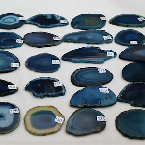 Turquoise Agate Drawer Pulls, Sliced Agate, Agate Pulls, Dresser Pulls, Blue Agate Knobs,  Agate Pulls, Knobs Turquoise 120-150