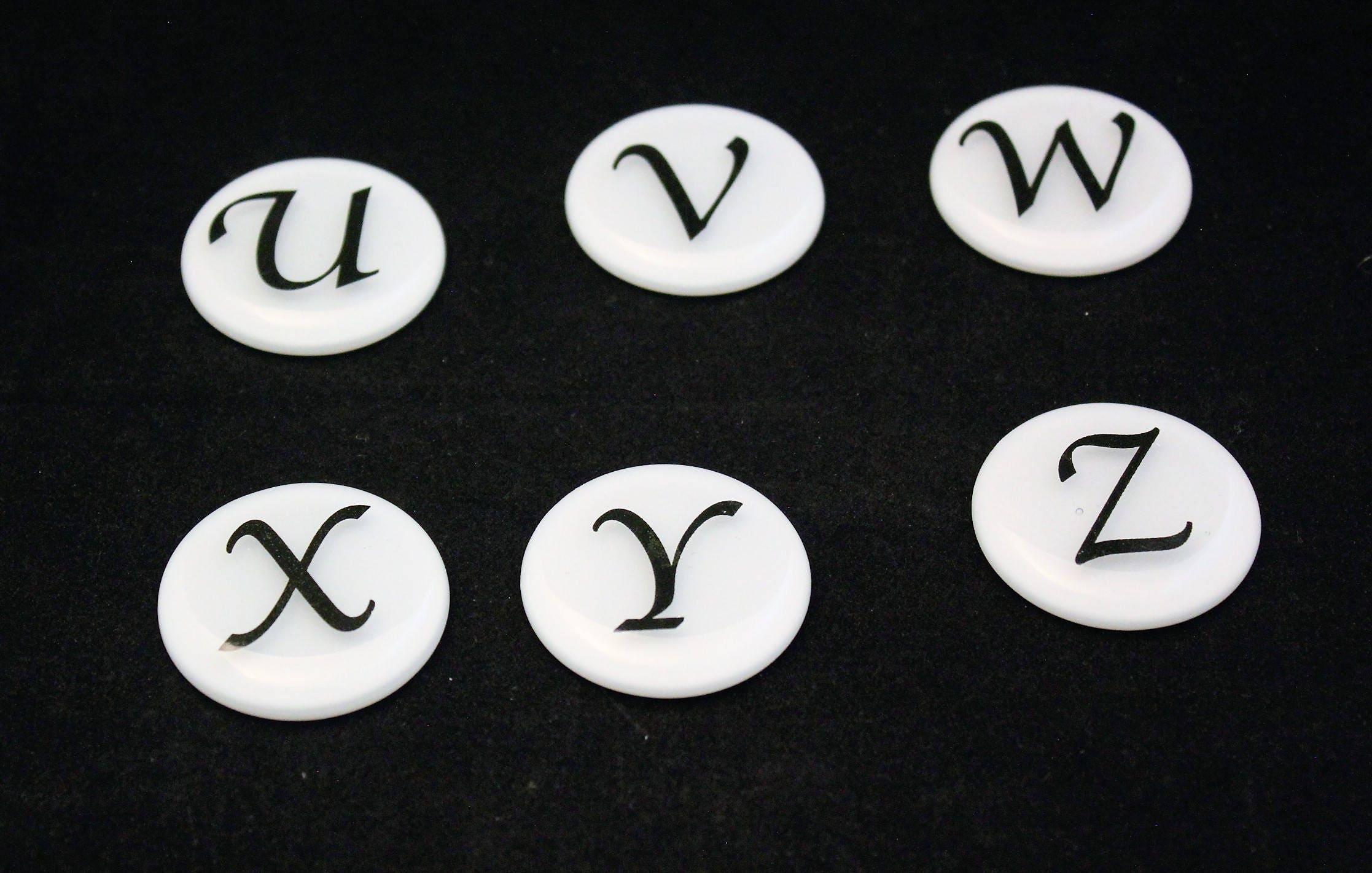 Round Knobs with Letters AZ Knobs Alphabet Knobs Drawer Etsy