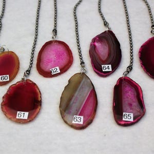 Pink Agate Fan Pull, Stone Light Pull, Ceiling Fan Pull, Agate, Light Pull Chain, Pink Agate, Pink 59-67