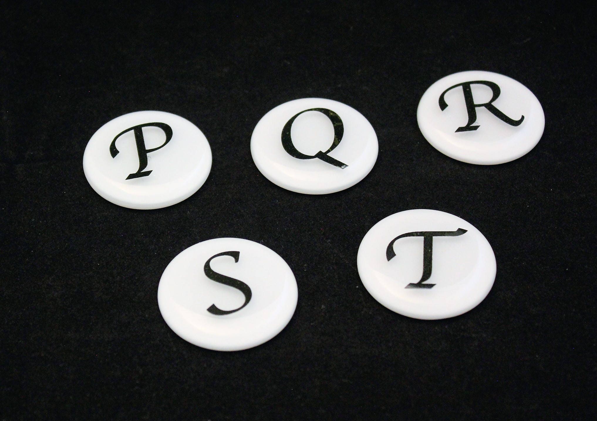 Round Knobs with Letters AZ Knobs Alphabet Knobs Drawer Etsy