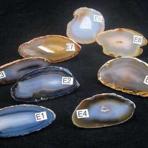 Sliced Agate Drawer Pulls/Knobs, Agate Knobs, Dresser Knobs, Natural Color Agate Knobs, Knobs E 1-8