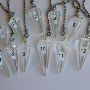 Clear Quartz Crystal, Polished Stone, Crystal Fan Pulls, Quartz, Pink Quartz Fan Pull, Stone Fan Pull, Rock Fan, Group-C 1-12