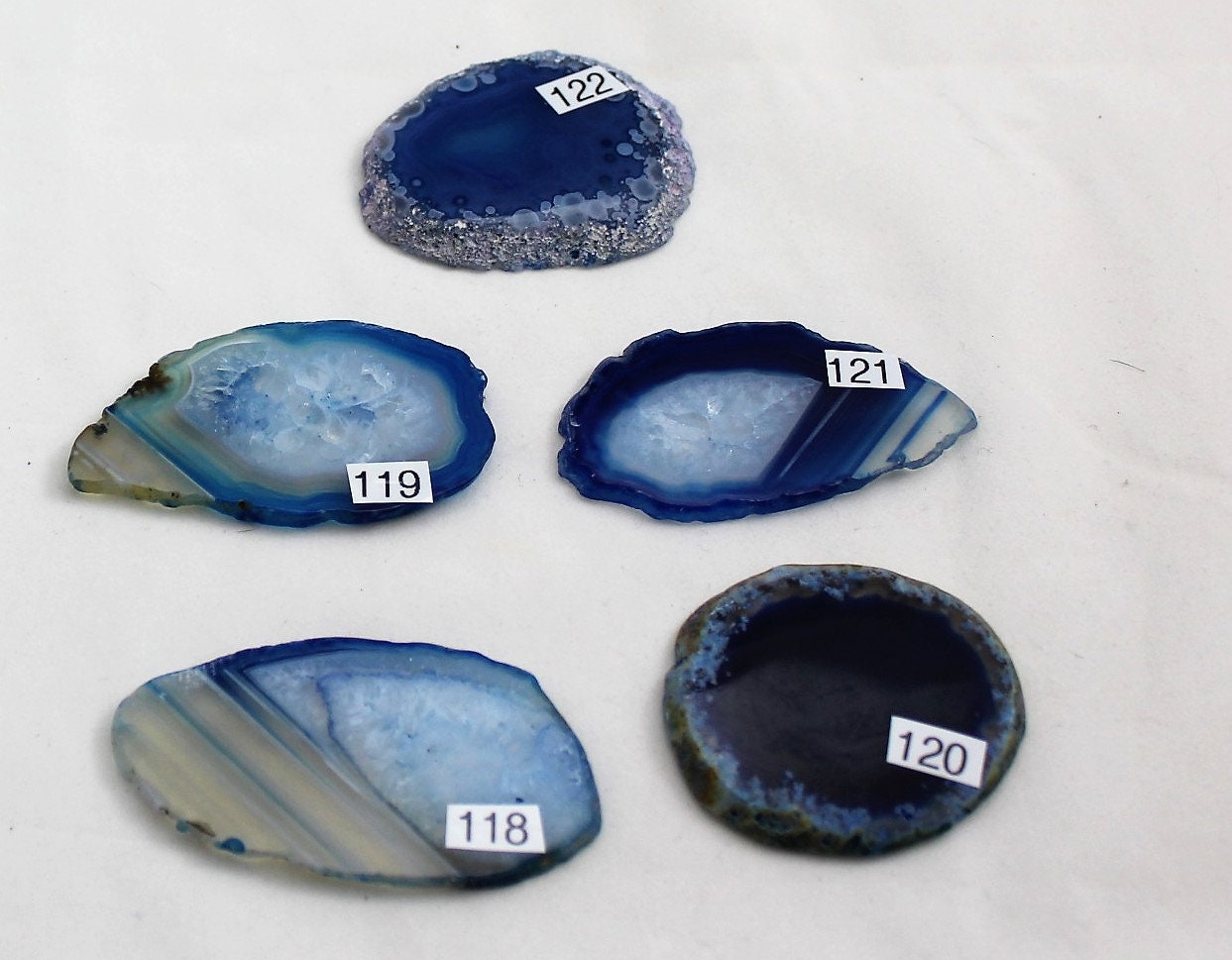 Sliced Blue Agate Drawer Pulls Sliced Agate Agate Pulls Etsy