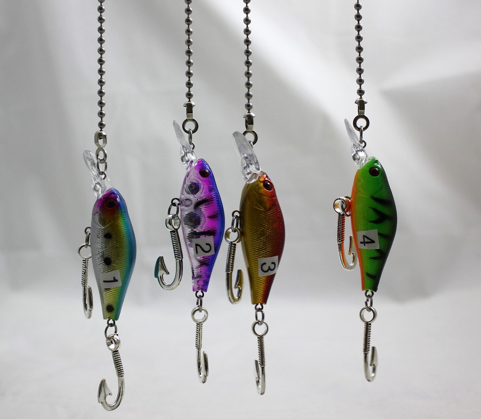 Fish Lure Fan Pull Minnow Fishing Lures Mancave Gift for Etsy