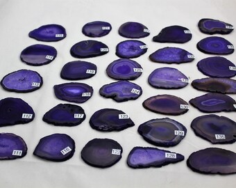 Purple Agate Drawer Pulls, Sliced Agate, Agate Pulls, Dresser Pulls, Purple Agate Knobs,  Agate Pulls, Knobs, Purple 111-140