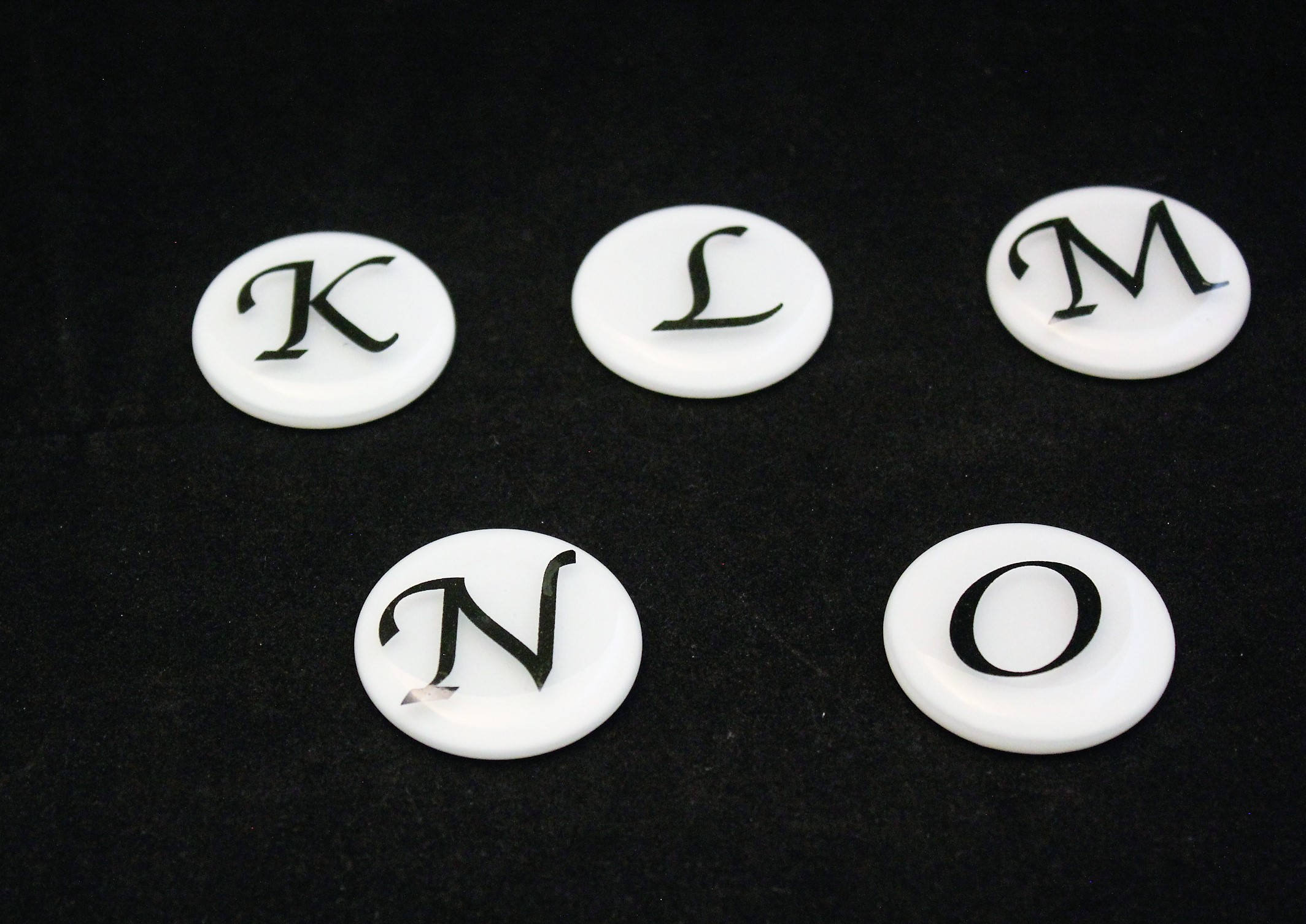 Round Knobs with Letters AZ Knobs Alphabet Knobs Drawer Etsy