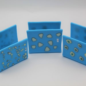 Turquoise Napkin Holder, Reactive Glass Letter Holder, Kitchen Sponge Holder, Letter Holder, Mail Holder, Desk Organizer 6-8