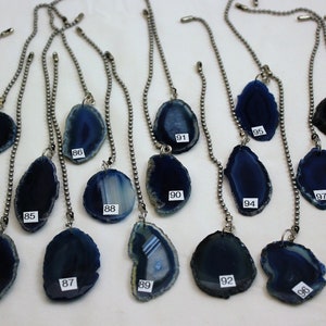 Blue Agate Fan Pull, Stone Light Pull, Ceiling Fan Pull, Agate, Light Pull Chain, Blue Agate 81-100