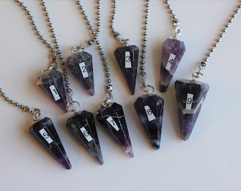 Amethysts Crystal Fan Pull, Amethysts Fan Pull, Fan Pull, Fan Pull, Polished Stones, Stone Fan Pull, Rock Fan, Group C 1-9