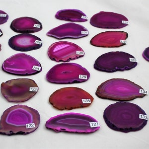 Sliced Pink Agate Drawer Pulls, Sliced Agate, Agate Pulls, Dresser Pulls, Pink Agate Knobs,  Agate Pulls, Knobs, Pink 116-139