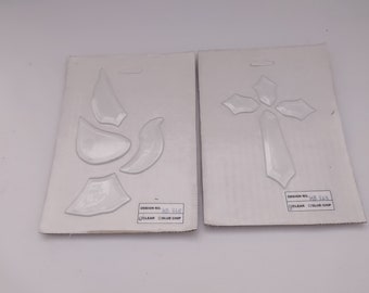 Cross Glass Bevels, Dove Bevel, Stained Glass Supplies, HB 323, HB 330