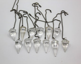 Clear Quartz Crystal, Polished Stone, Crystal Fan Pulls, Quartz, Pink Quartz Fan Pull, Stone Fan Pull, Rock Fan, 203-214