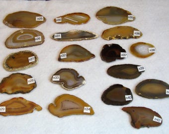 Natural Brown Agate Drawer Pull: Unique Stone Knob