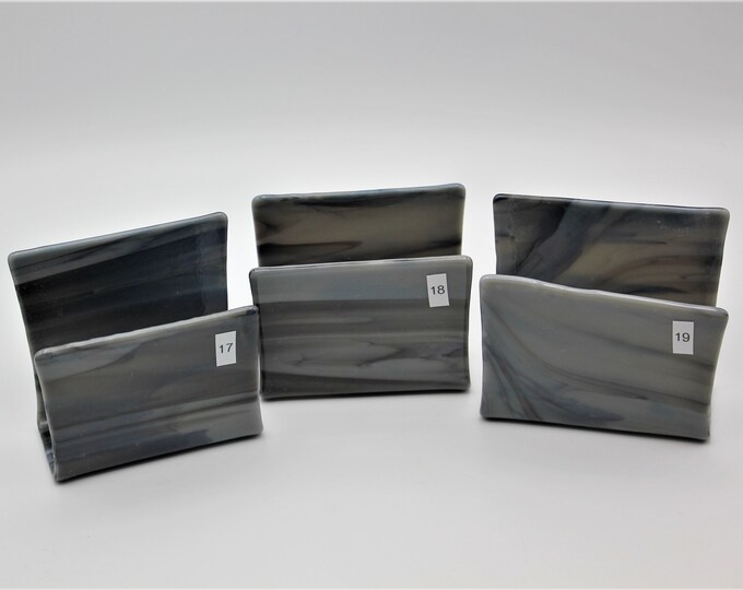 Black and Gray Napkin Holder Rolled Edge Glass Napkin Holder Etsy