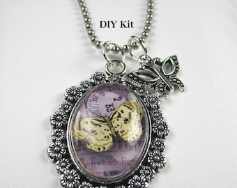 Butterfly Necklace DIY Kit: Jewelry Making for Beginners