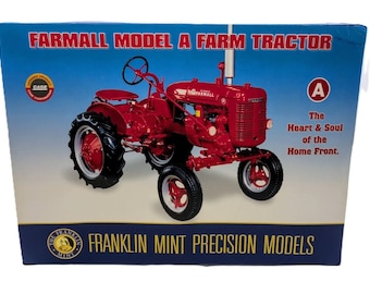 Tractor de frente ancho modelo A de Precision Farmall a escala 1/12 n.° 7 de Franklin Mint