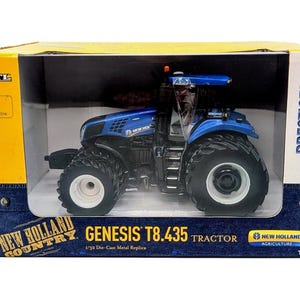 1 32 New Holland Genesis T8 435 Blue Power Tractor w All Around Duals