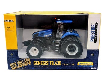 1/32 New Holland Genesis T8.435 Blue Power Tractor w All Around Duals