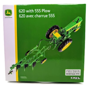 1/16 John Deere 620 Narrow Front w/ 555 Plow ERTL Precision Heritage OEM Sealed