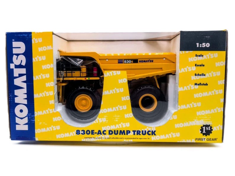 1/50 Komatsu 830E-AC Dump Truck Diecast Model by First Gear image 1