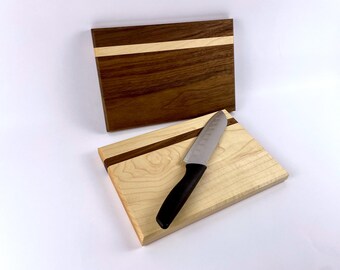 Anniversary Gift Cutting Board, Gift for Him or Her, Walnut or Maple Wood Cutting Board, Kitchen Prep Board