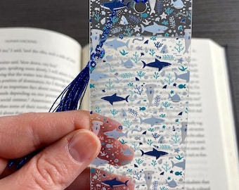 Shark Bookmark, Gift for Book Lovers