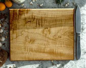 Housewarming Gift Cutting Board, Non Toxic Wood Cutting Board, One Piece Cutting Board, New Home Kitchen Gift