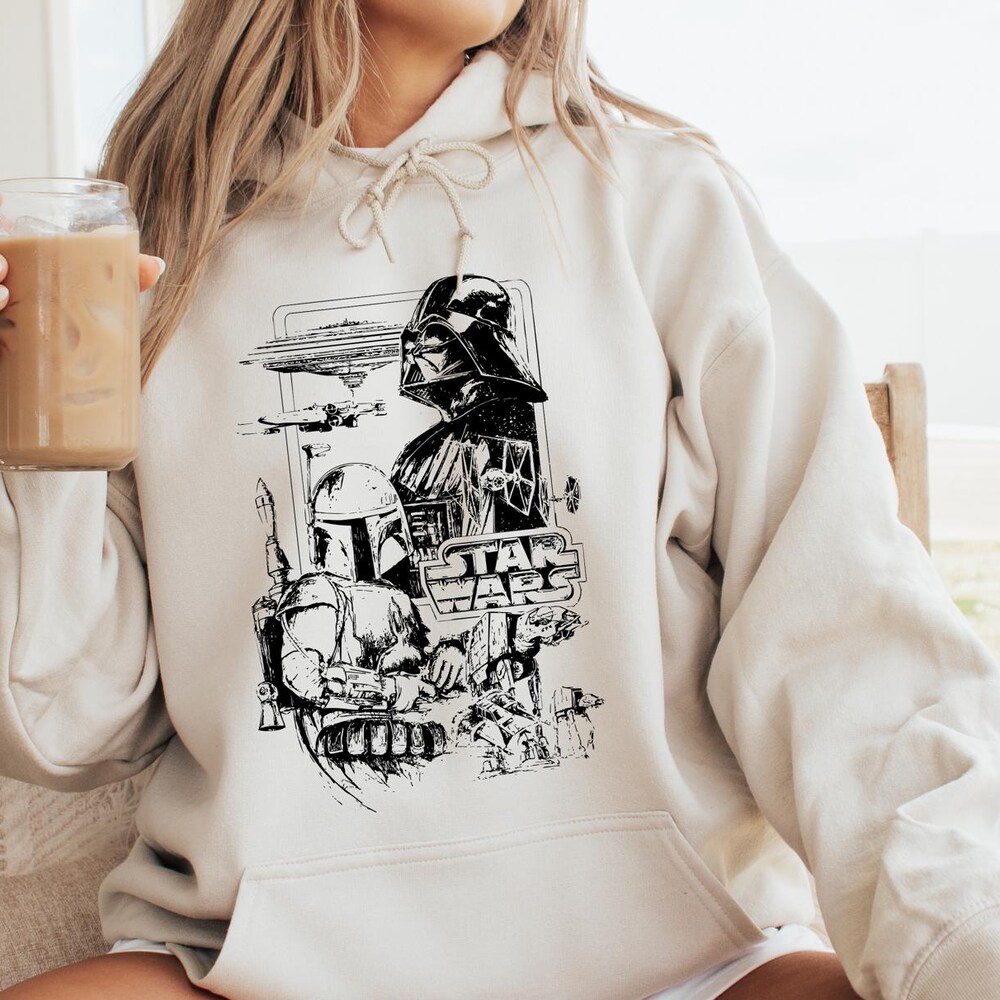 Darth Vader Sweatshirt, Disney Sweatshirt, Star Wars Sweatshirt, Storm Trooper Sweatshirt, Mandalorian Sweatshirt, Jedi Sweatshirt Shirttrend