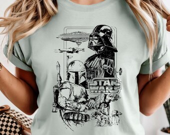 Darth Vader T-shirt, Comfort Colors, Star Wars Shirt, Storm Trooper Shirt, Retro Disney Shirt, Vintage Movie Shirt, Star Wars Gift