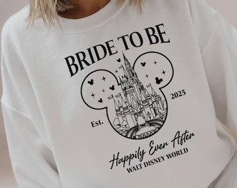 Custom Bride To Be Shirt,  Disney Bachelorette Party Sweatshirt, Minnie Bride Shirt, Team Bride Shirt, Magic Kingdom Shirt, Mickey Shirt