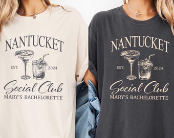 Custom Name Social Club Shirt,Custom Bachelorette Party Shirt, Luxury Bachelorette Merch,Comfort Colors,Social Cocktail Club,Bridesmaid Gift