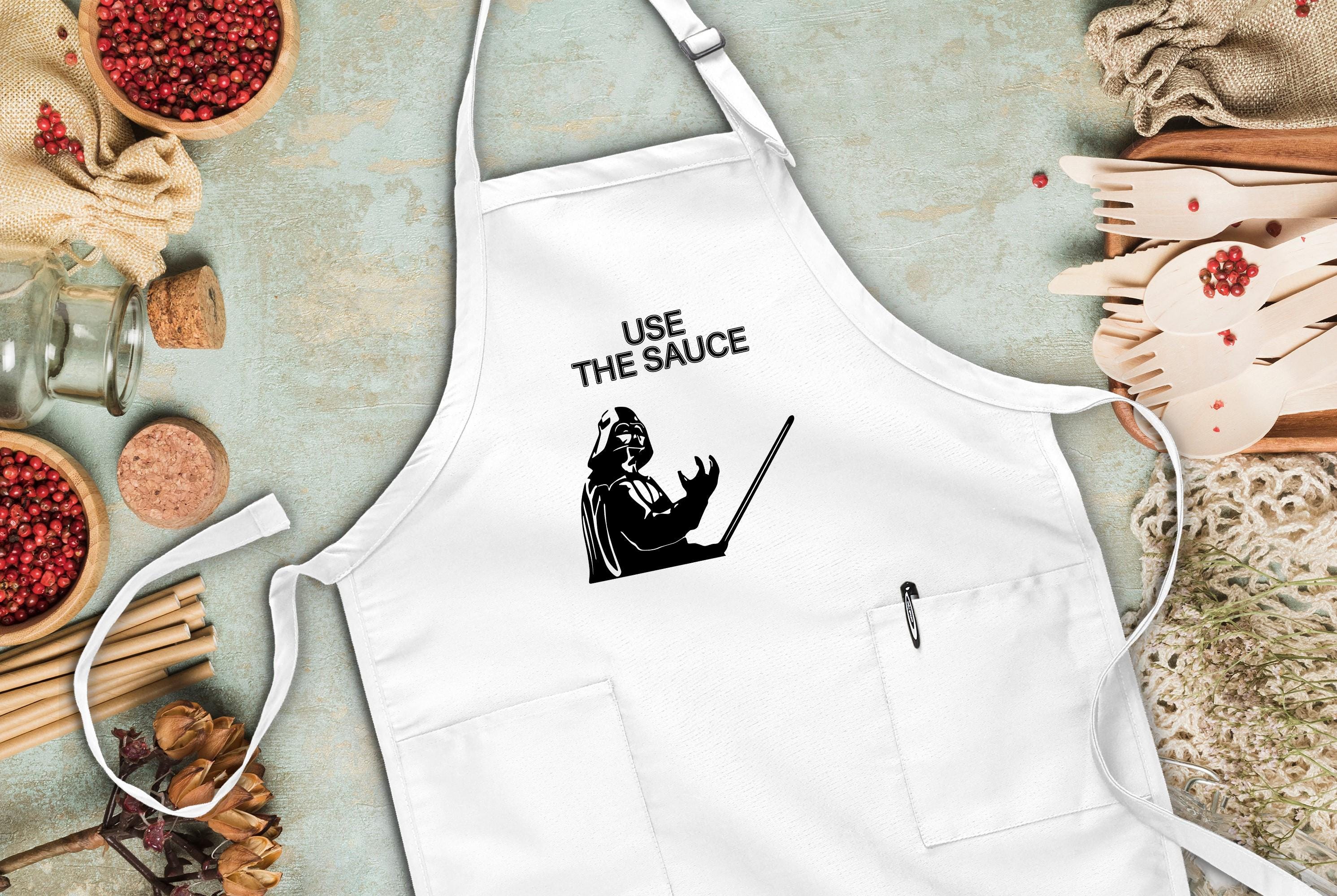 Funny Kitchen Apron, Star Wars Apron, Darth Vader Apron, Cooking
