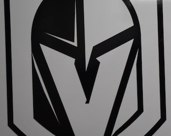 Midnight Black Die-Cut Vinyl Sticker - Vegas Golden Knights: Bold, Sleek, Striking