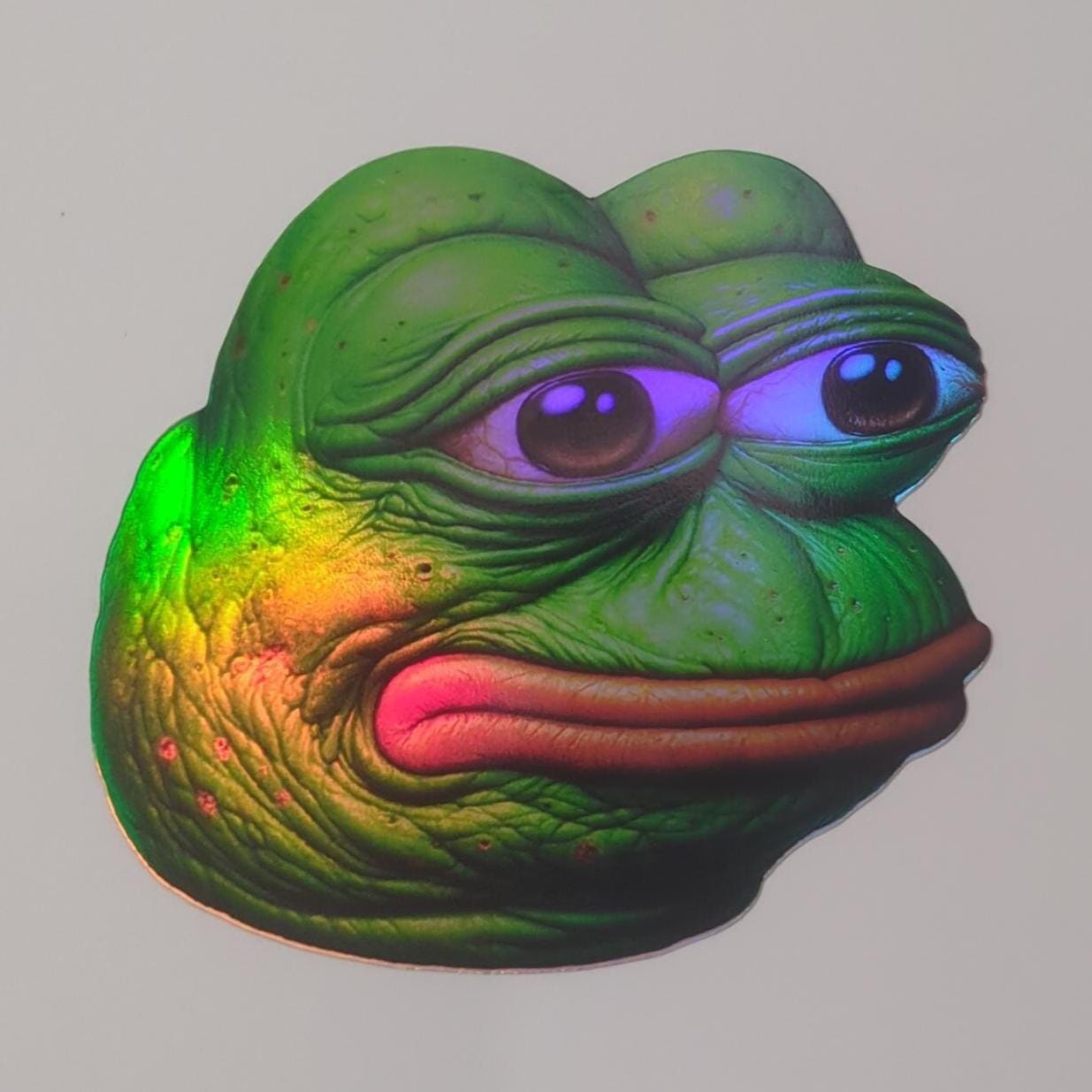 Pepe the Frog Holographic Sticker – Meme Icon Collectible - Etsy