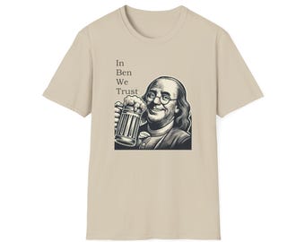 ソフトスタイルTシャツ ベンジャミン・フランクリン ベンを信頼する