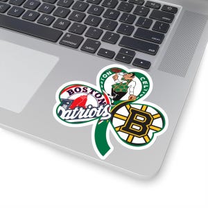 Boston Sports Trifecta Clover Sticker: Patriots, Bruins, Red Sox, Celtics image 5