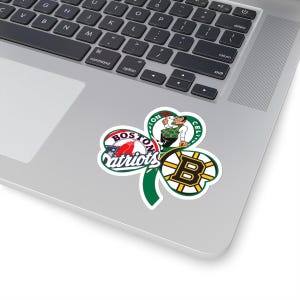 Boston Sports Trifecta Clover Sticker: Patriots, Bruins, Red Sox, Celtics image 4