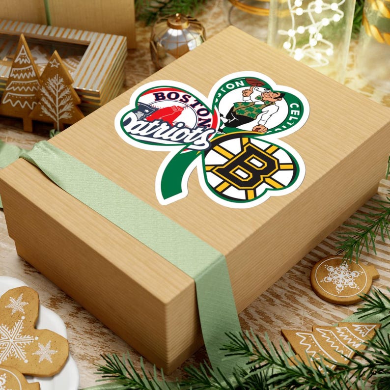 Boston Sports Trifecta Clover Sticker: Patriots, Bruins, Red Sox, Celtics image 8